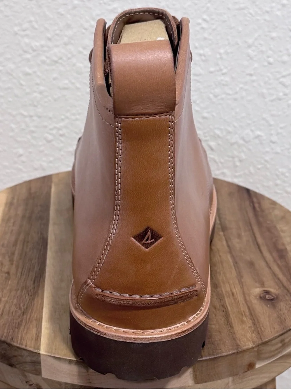 Sperry Newton Moc Toe Leather Boots Tan Bronzer Mens UK 11  display picture 2